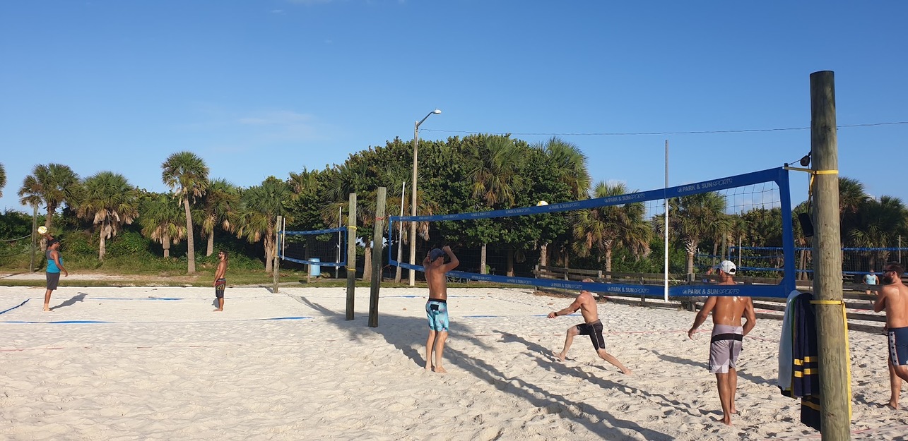 Volleyball court at Paradise Beach, Melbourne, FL