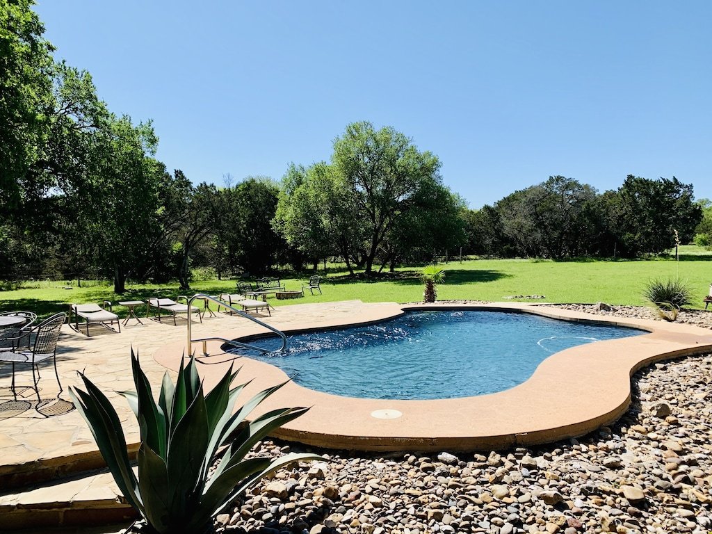 7-Acre Hill Country Escape Near Guadalupe River+ POOL, Dual-Master (no stairs)! photo