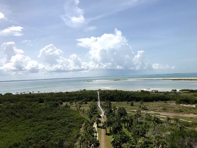 Road to Anclote Key Preserve State Park Beach