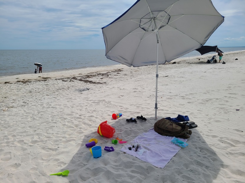 Umbrella on Alligator Point Beach