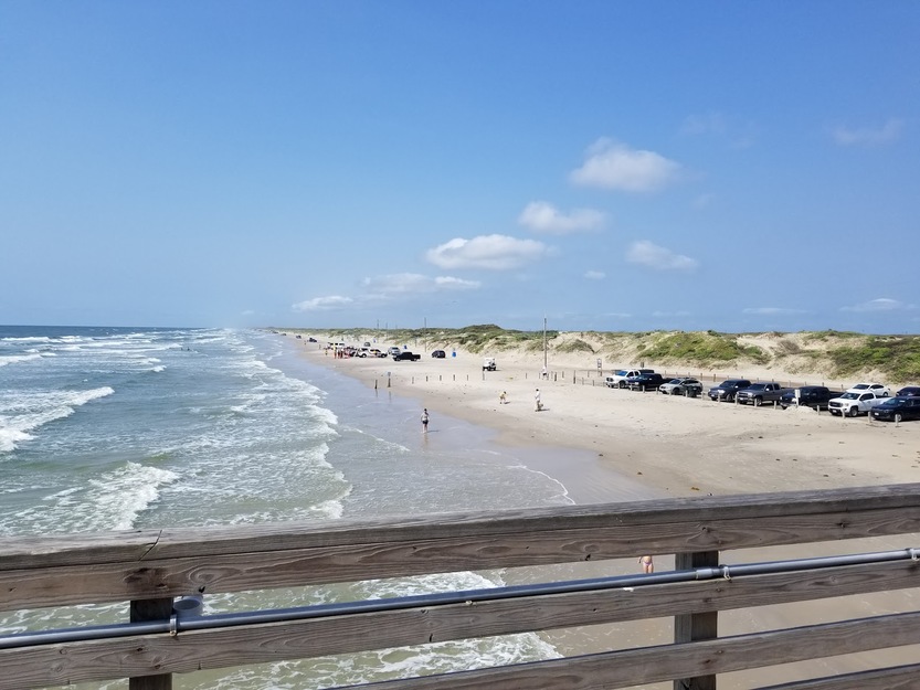 Beach view from the boardwalk