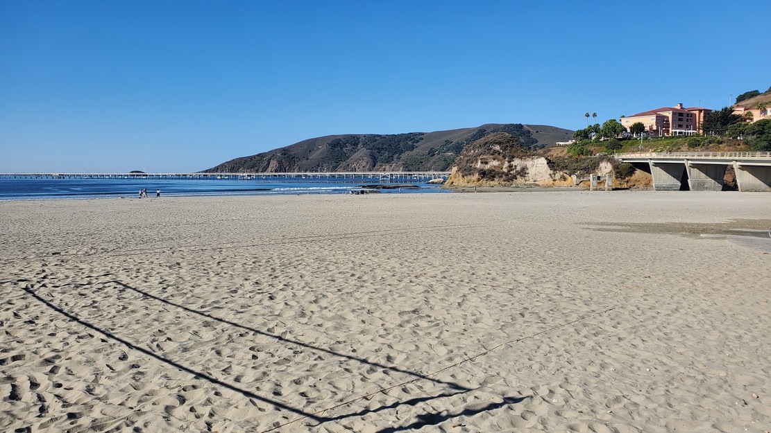 Sandy beach in Avila Beach CA