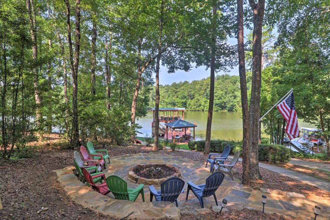 Lakefront Jacksons Gap House with Deck, Dock and Views photo