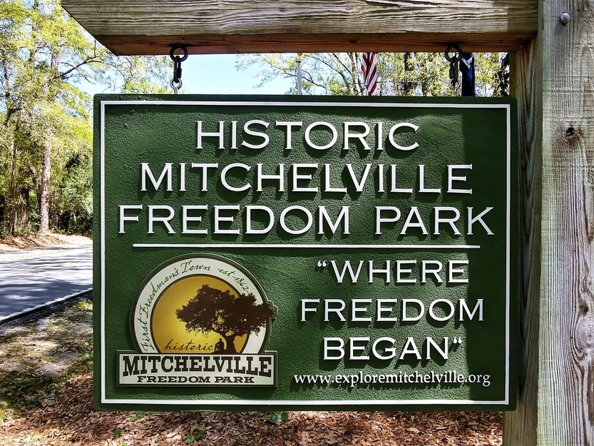 Mitchelville Beach Park shield