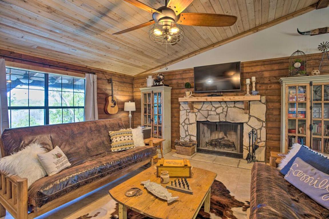 Chic Lakefront Cabin with Dock and Bluff Creek Views! photo
