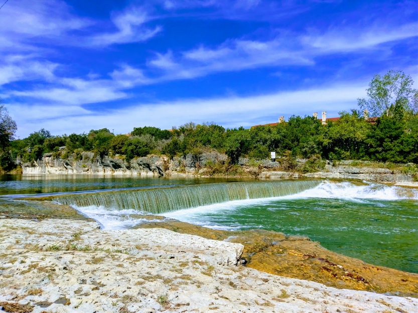 Blue Hole Park waterfall