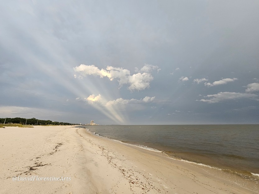 Clouds over Mississippi Gulf Coast Beach