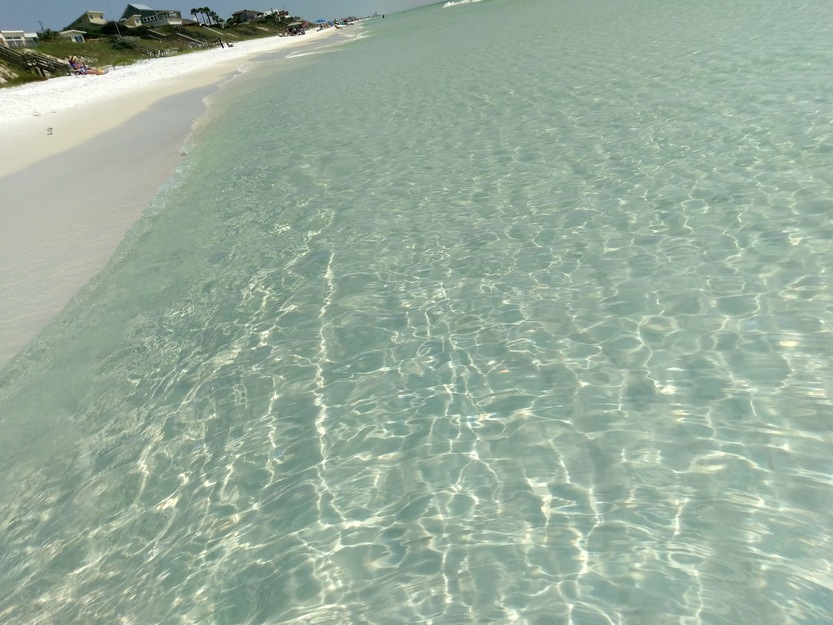Crystal clear ocean water
