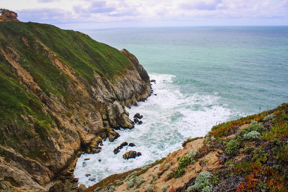 Hills on Half Moon Bay Beach CA