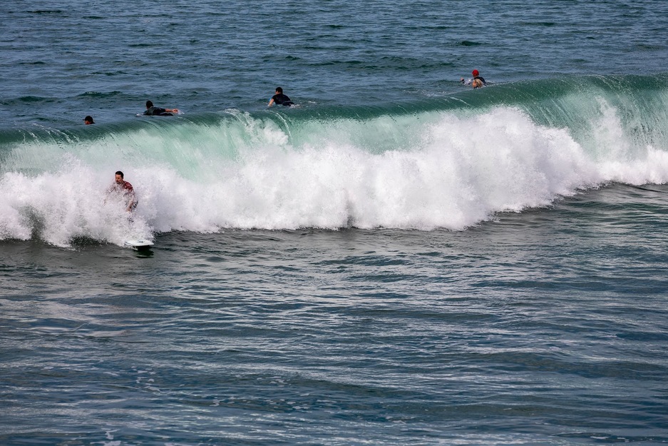Surfing near Huntington Beach CA