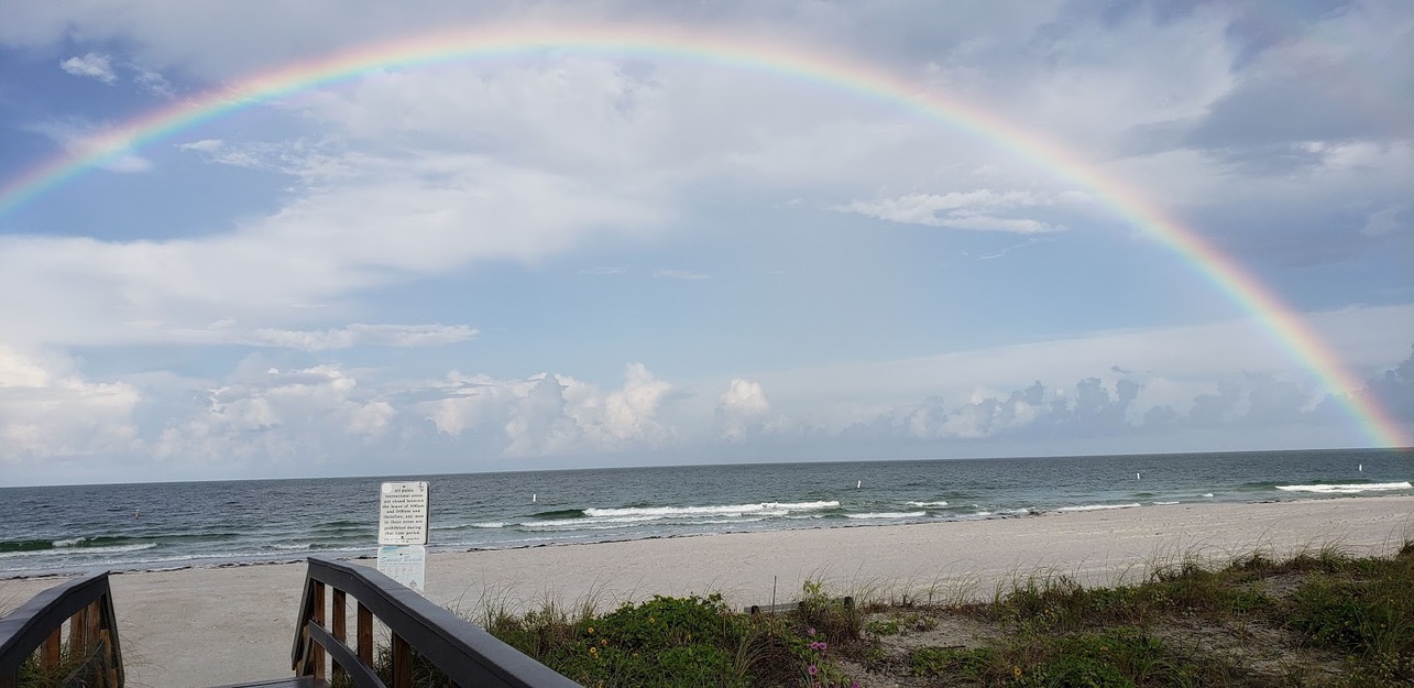 Rainbow on the beach