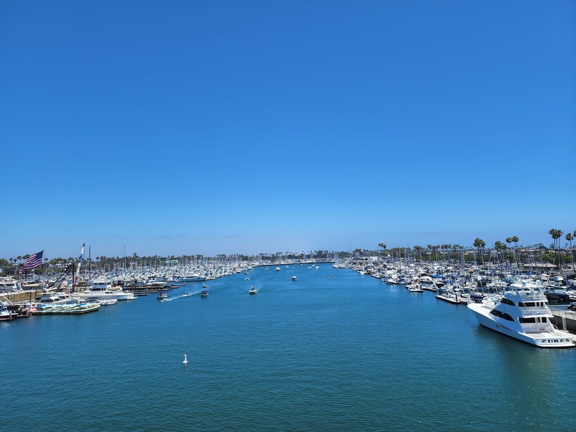 Boats near Mother's Beach, Long Beach, California