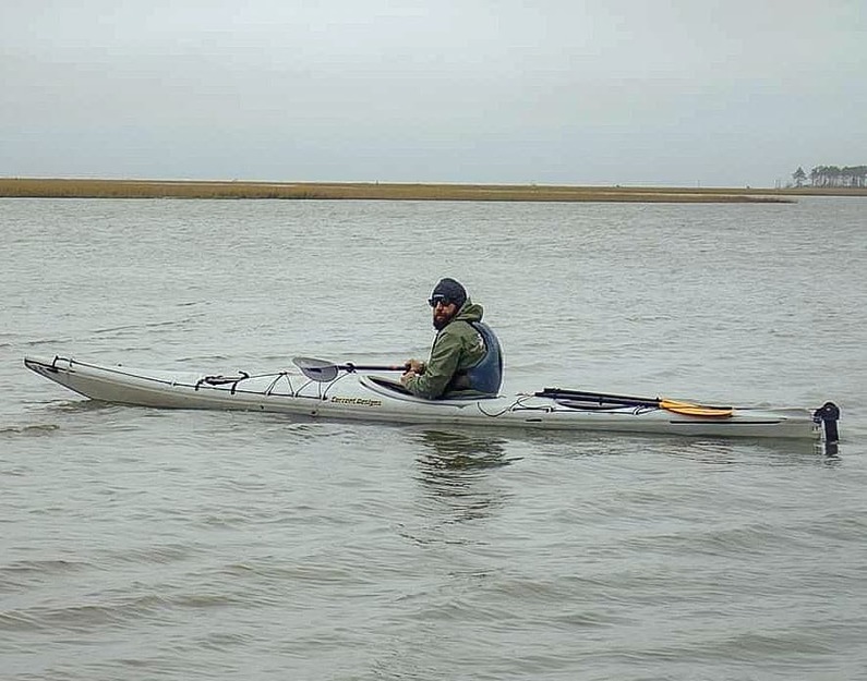 Man in a kayak
