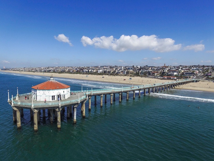 Pavilion on Manhattan Beach Pier California