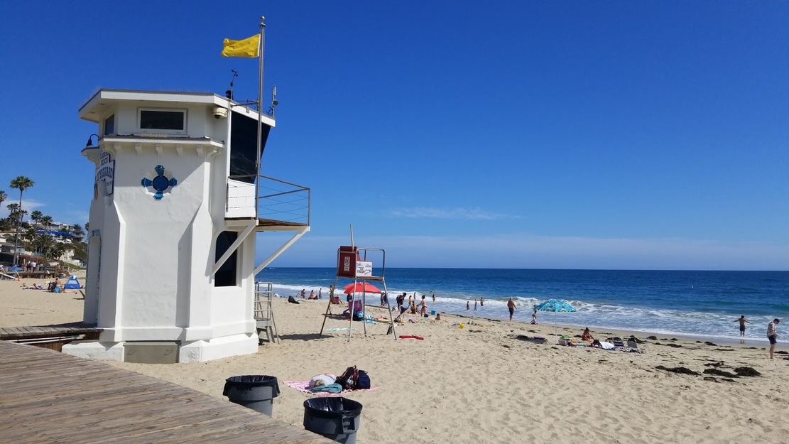 Lifeguard station in Main Beach Park