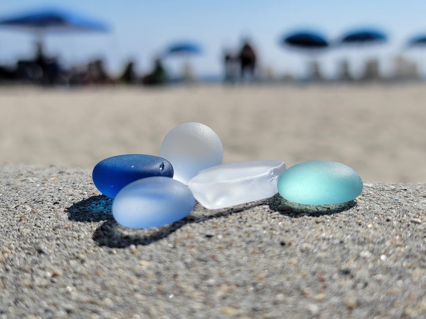 Colorful stones on Silver Strand State Beach California photo by MrAwesome