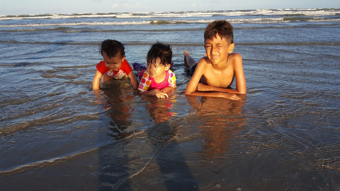 Kids in water