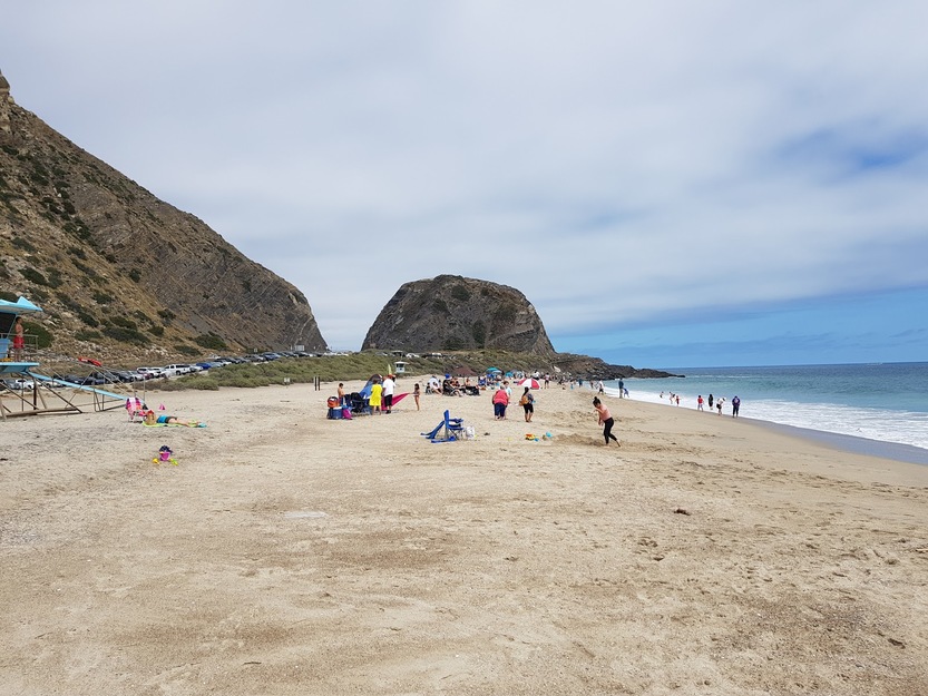 Rocks on Mugu Beach California