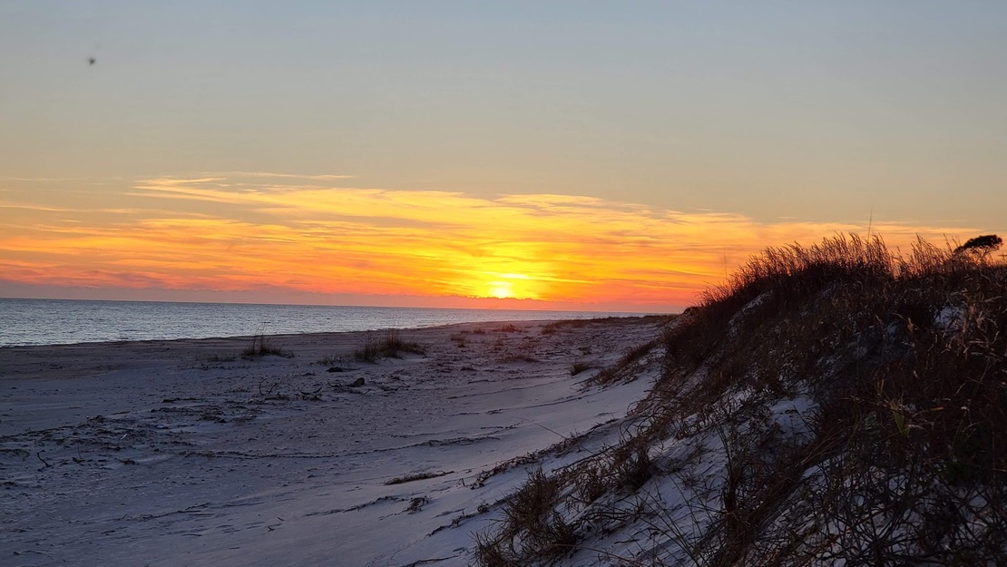 Sunset over Cape St George Island State Reserve Beach