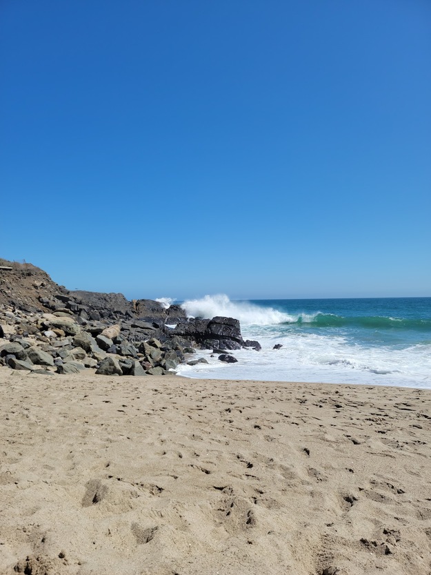 Waves near Mugu Beach California