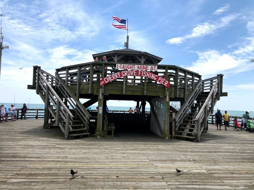 Entrance to Cherry Grove Fishing Pier