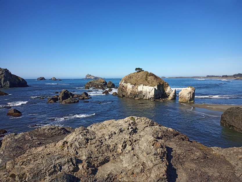 Rocks on Pebble Beach Crescent City CA
