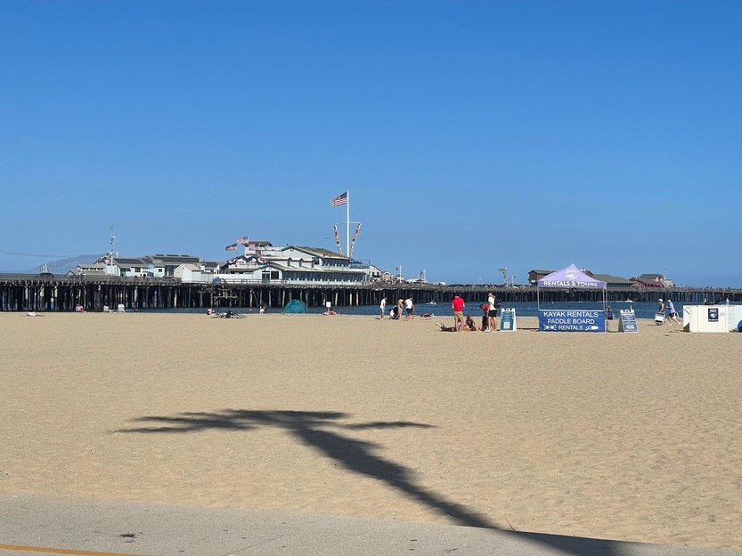 Pier on West Beach in Santa Barbara, California