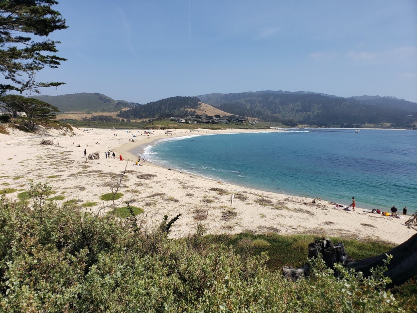 People on Carmel River State Beach