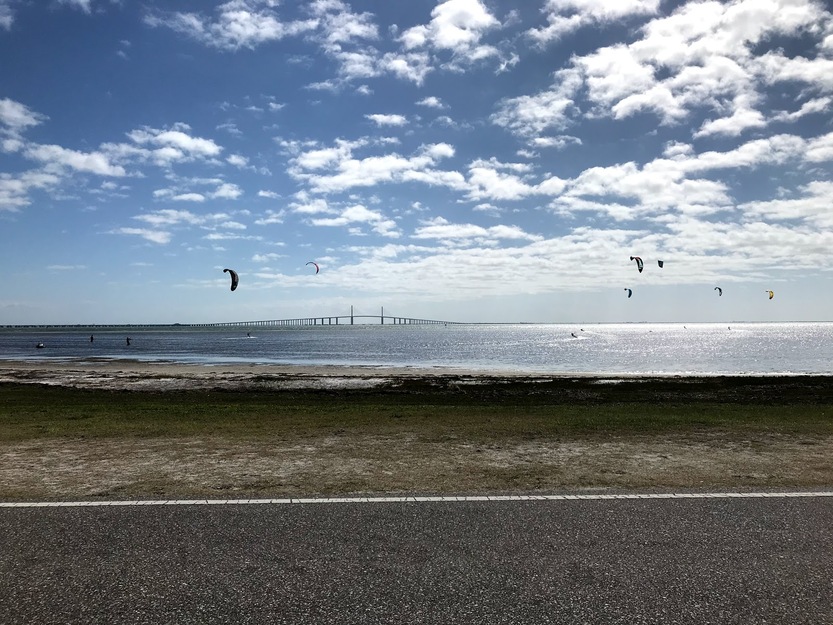 Clouds over the beach