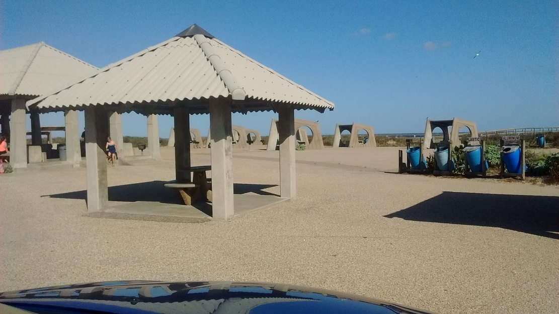 A picnic spot on the beach
