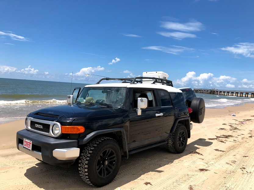 Car on the beach