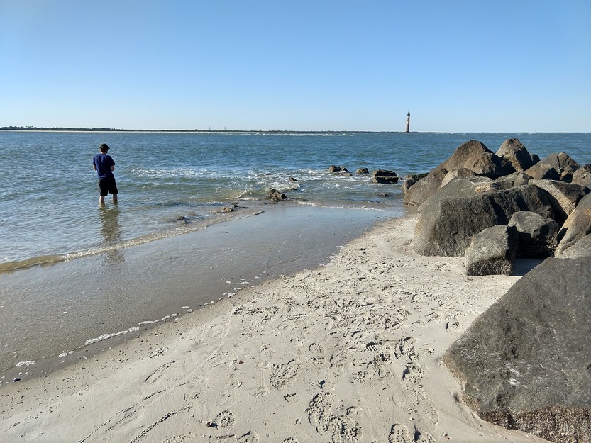 Rocks on Folly Beach