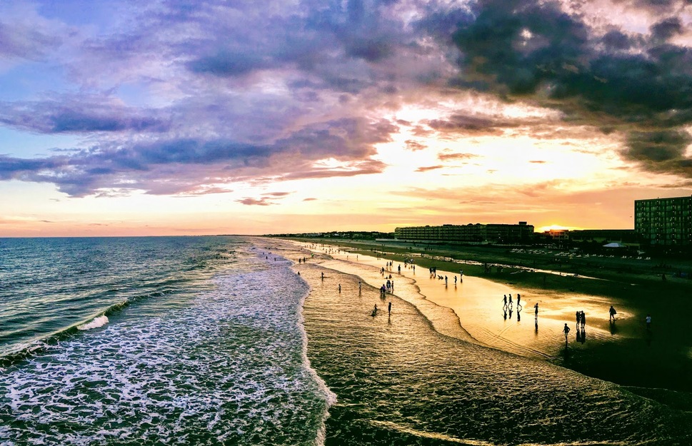 Folly Beach in the evening