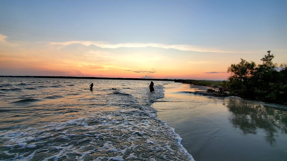 Sunset on the beach