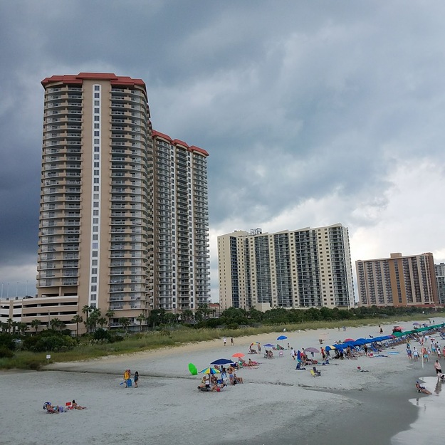 Skyscrapers on the beach