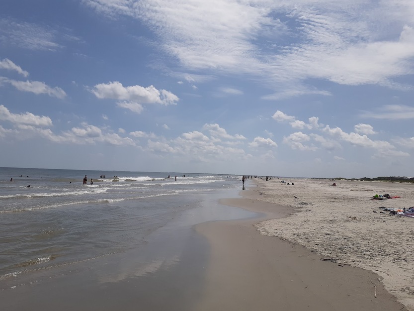 Clouds over the seashore