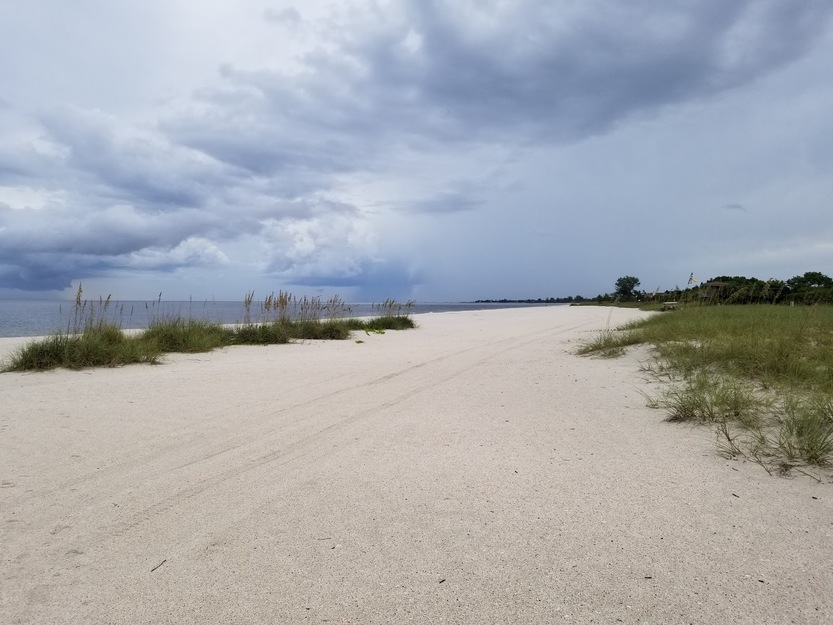 White sand