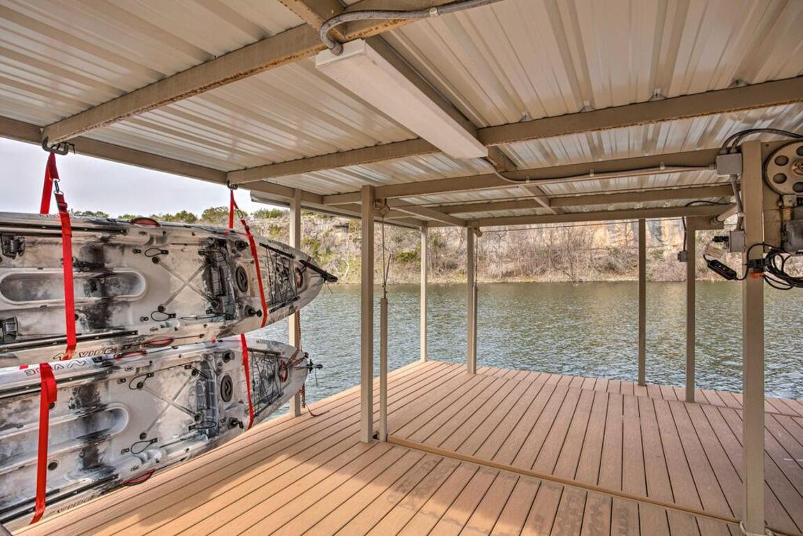 Chic Lakefront Cabin with Dock and Bluff Creek Views! photo
