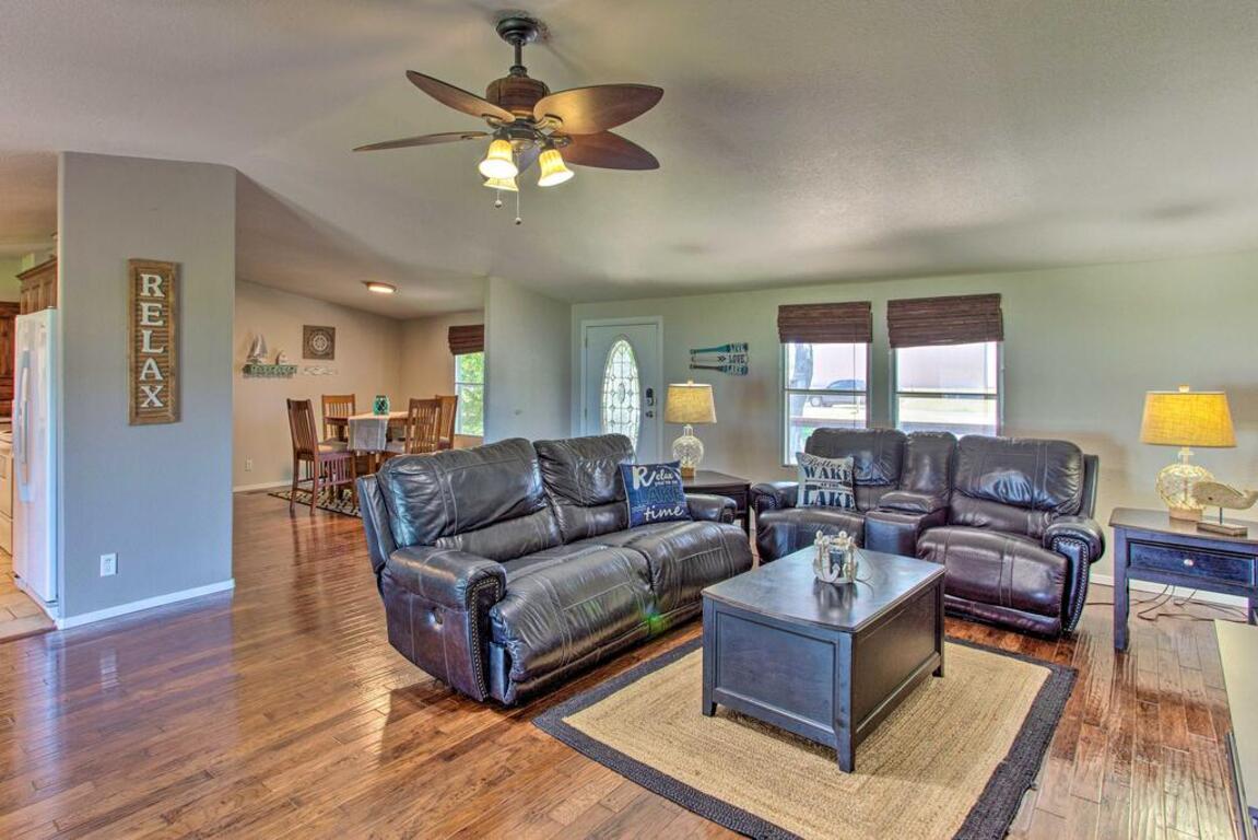 Lakefront Retreat with Private Dock and Bar Hut! photo