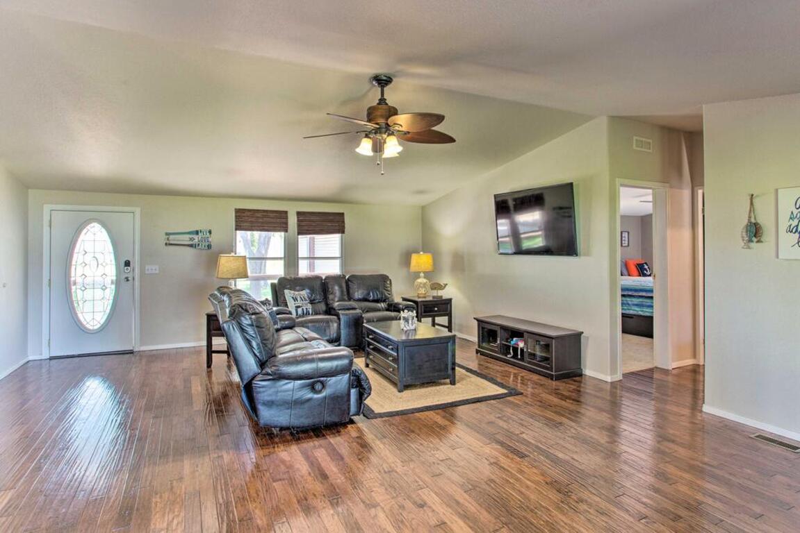 Lakefront Retreat with Private Dock and Bar Hut! photo