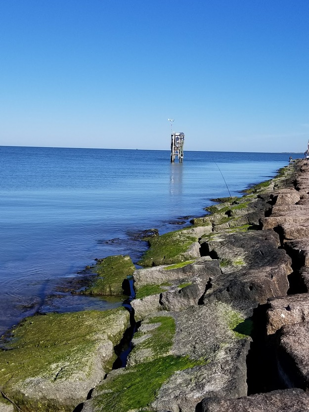 Rocks and the sea