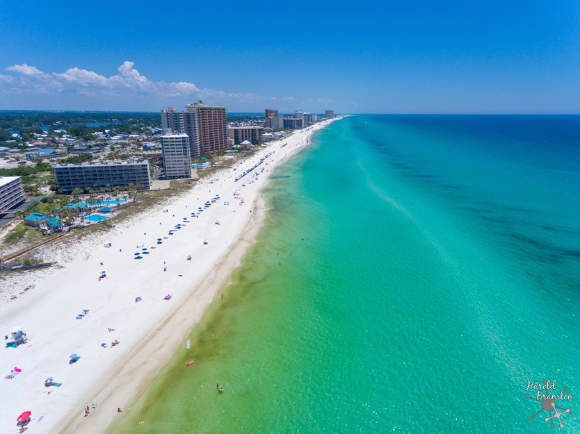 Panama City Beach aerial view