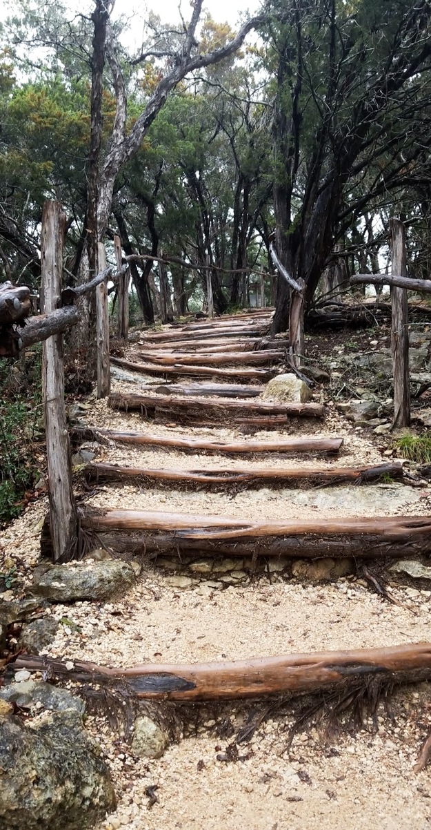 Wooden stairs