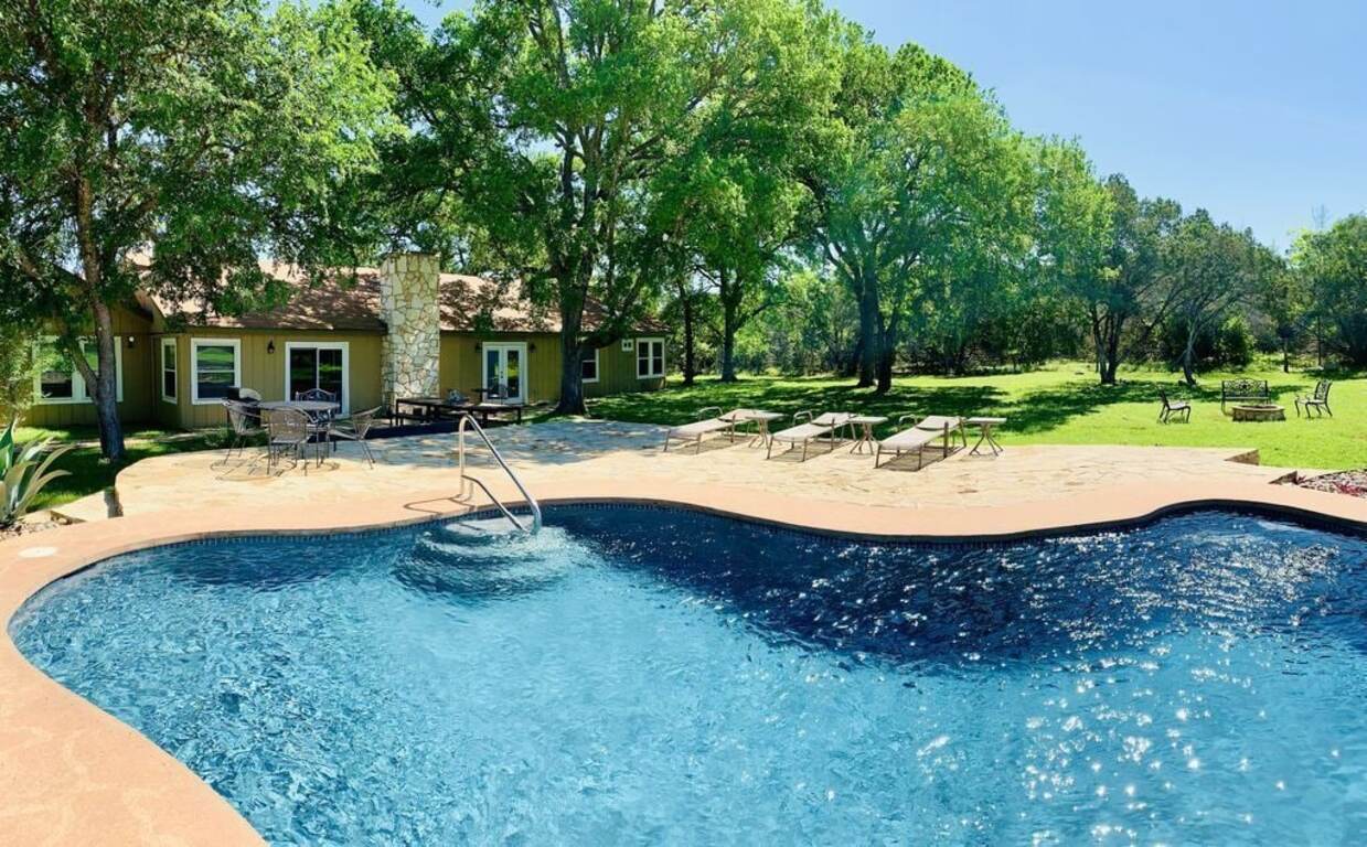 7-Acre Hill Country Escape Near Guadalupe River+ POOL, Dual-Master (no stairs)! photo