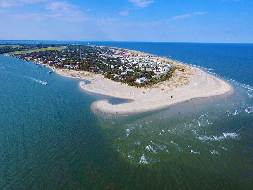 Savannah South Beach Aerial View