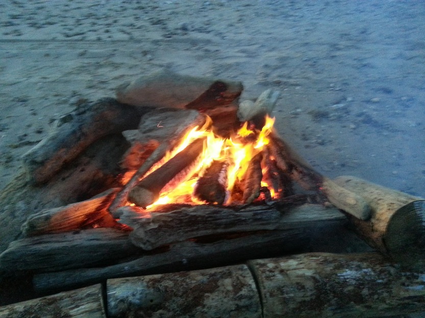 Bonfire on the beach