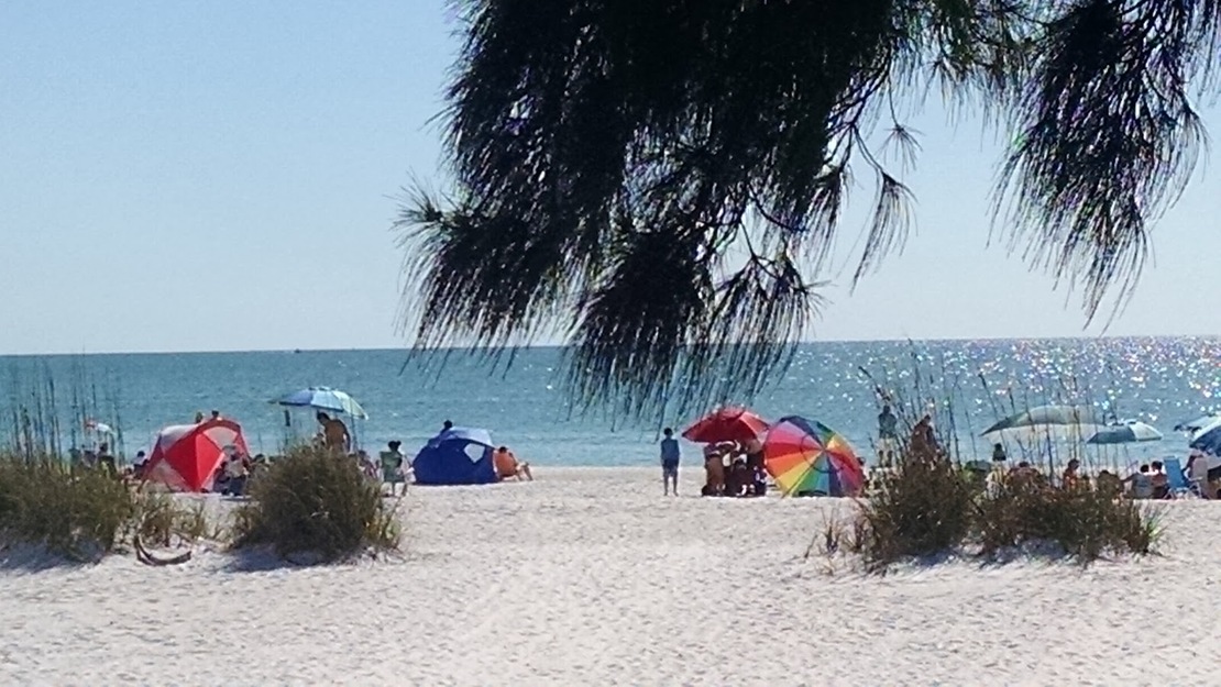 Umbrellas on Palmetto Avenue Beach