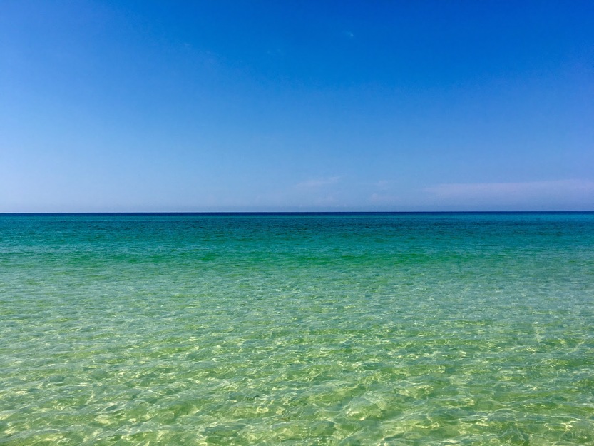 Crystal clear ocean water