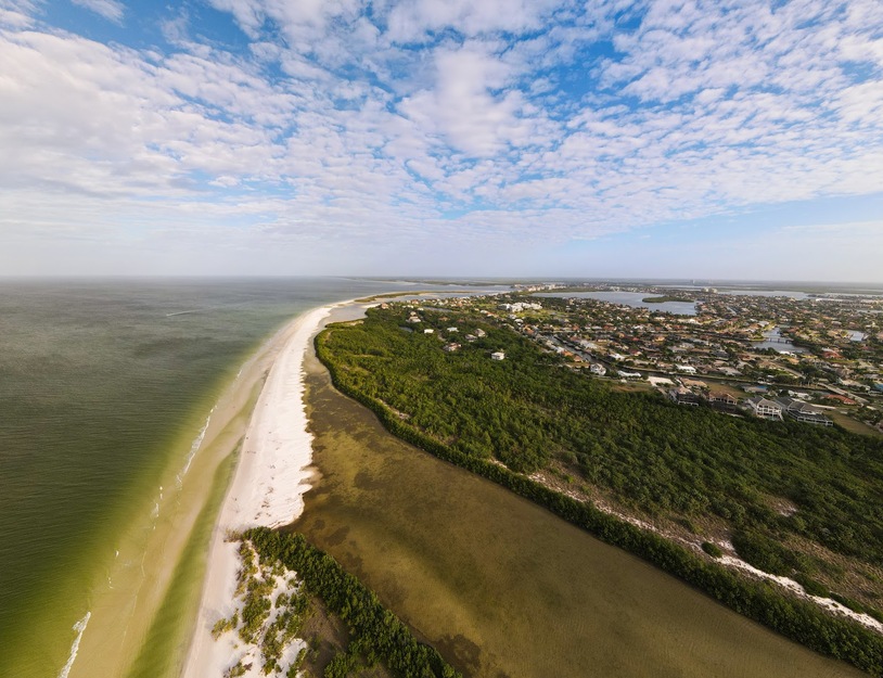 Tigertail Beach aerial view