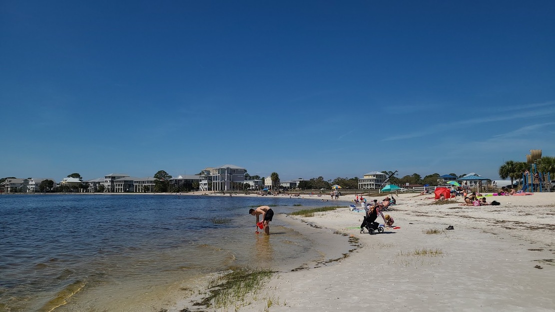 People on Shell Point Beach